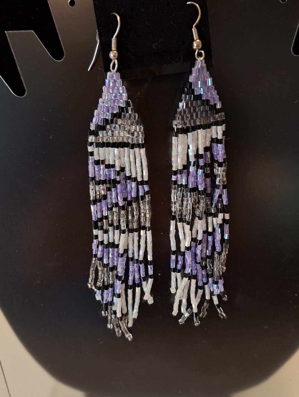 ARTESIAN HAND BEADED DANGLE EARRINGS